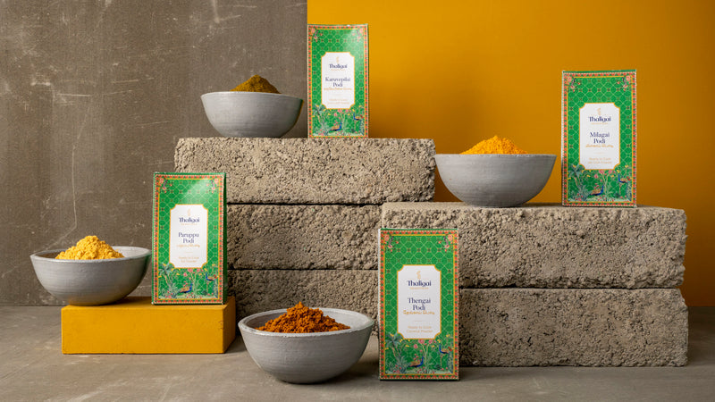 Karuvepilai Podi (Curry Leaf Spice Powder) - Thaligai